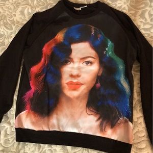 Mawina and the Diamonds black sweatshirt Size medium. Black with image in color.